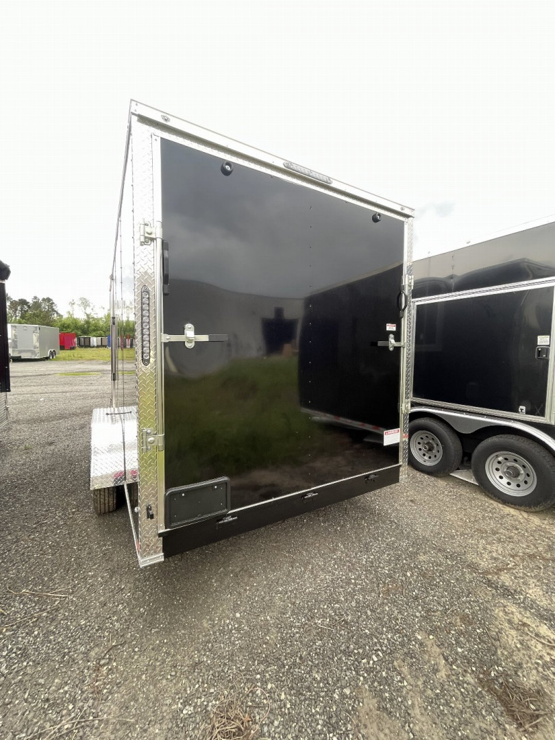 New 2025 Diamond Cargo 7x16TA 7' Tall Concession Window Glass & Screen BBQ Trailer