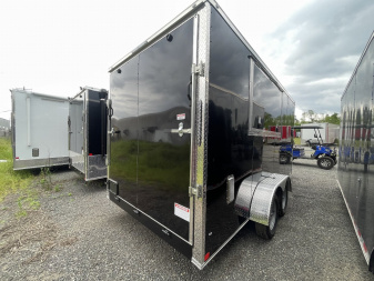 New 2025 Diamond Cargo 7x16TA 7' Tall Concession Window Glass & Screen BBQ Trailer