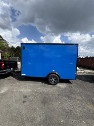 New 2025 J&C Trailers 6x12SA 7' Tall BLACKOUT Cargo / Enclosed Trailer