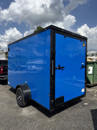 New 2025 J&C Trailers 6x12SA 7' Tall BLACKOUT Cargo / Enclosed Trailer