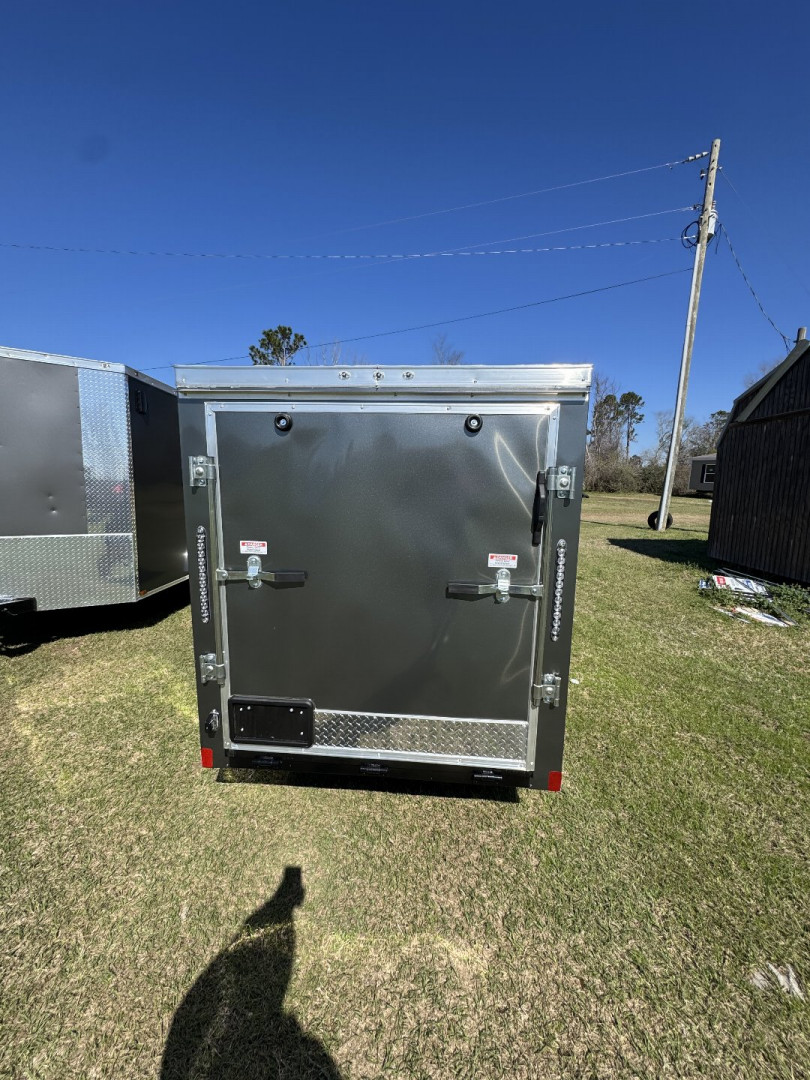 New 2025 NationCraft Trailers 5x10SA Charcoal Grey Cargo / Enclosed Trailer