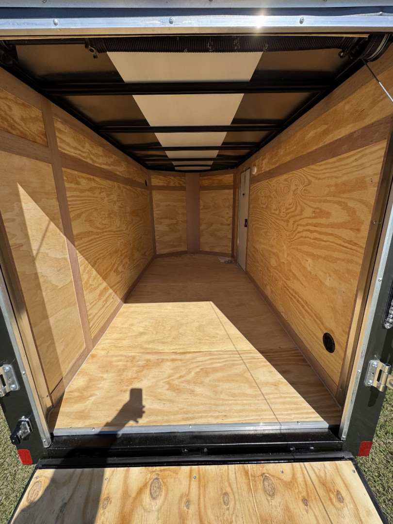 New 2025 NationCraft Trailers 5x10SA Charcoal Grey Cargo / Enclosed Trailer