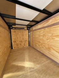 New 2025 NationCraft Trailers 5x10SA Charcoal Grey Cargo / Enclosed Trailer