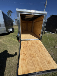 New 2025 NationCraft Trailers 5x10SA Charcoal Grey Cargo / Enclosed Trailer