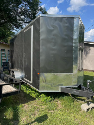 New 2024 Rock Solid Cargo 7x16TA - 7'6" Tall Cargo / Enclosed Trailer