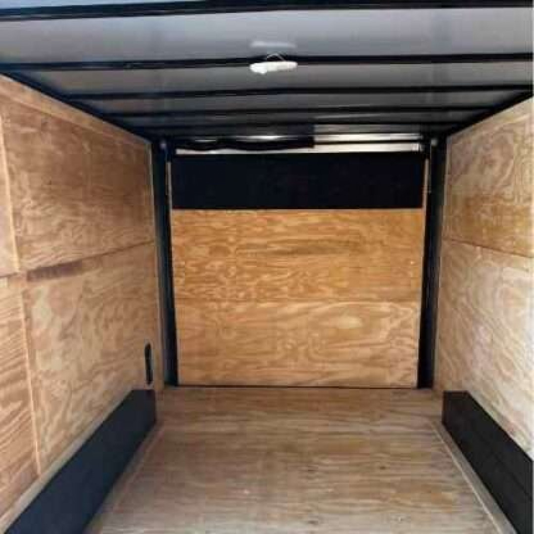 New 2025 Titanium Cargo 8.5x16TA Cargo / Enclosed Trailer WHITE BLACKOUT