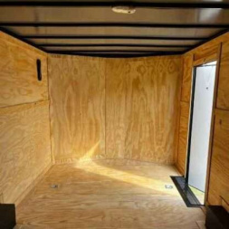 New 2025 Titanium Cargo 8.5x16TA Cargo / Enclosed Trailer WHITE BLACKOUT
