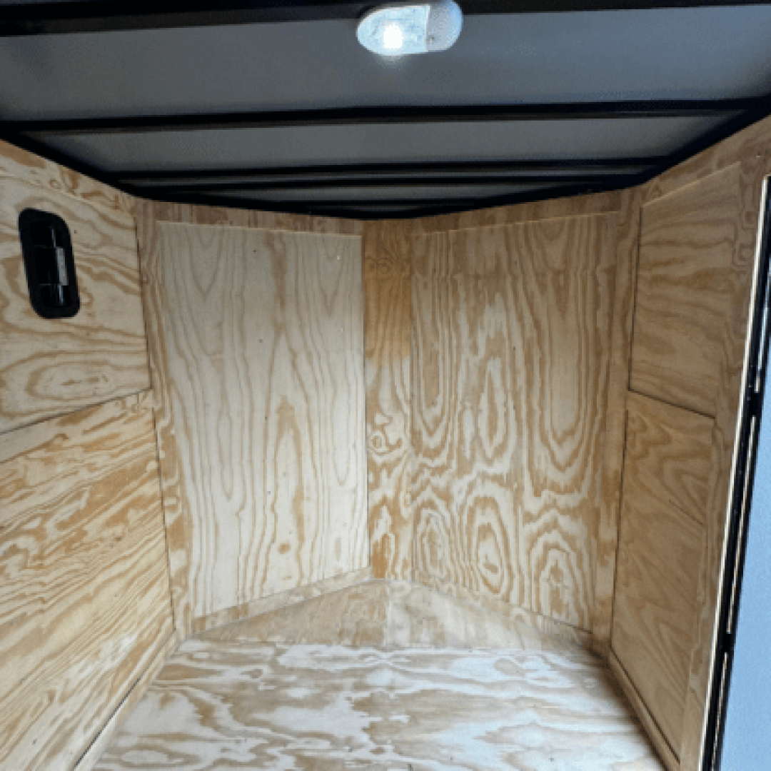 New 2025 Titanium Cargo 7x16TA Cargo / Enclosed Trailer SILVER FROST BLACKOUT