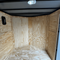 New 2025 Titanium Cargo 7x16TA Cargo / Enclosed Trailer SILVER FROST BLACKOUT