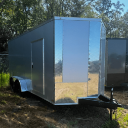 New 2025 Titanium Cargo 7x16TA Cargo / Enclosed Trailer SILVER FROST