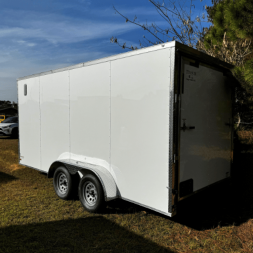New 2025 Titanium Cargo 7x16TA Cargo / Enclosed Trailer WHITE