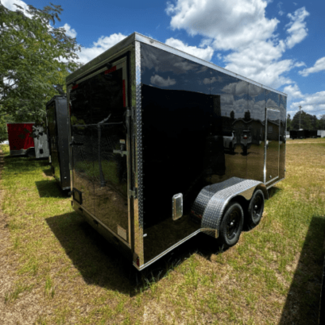 New 2025 Titanium Cargo 7x16TA Cargo / Enclosed Trailer BLACK
