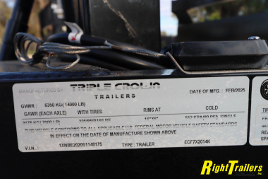 New 2025 7X20 Triple Crown Equipment Trailer