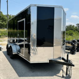 New 2025 Titanium Cargo 7x14TA Cargo / Enclosed Trailer BLACK