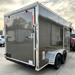 New 2025 Titanium Cargo 7x14TA Cargo / Enclosed Trailer CHARCOAL GREY
