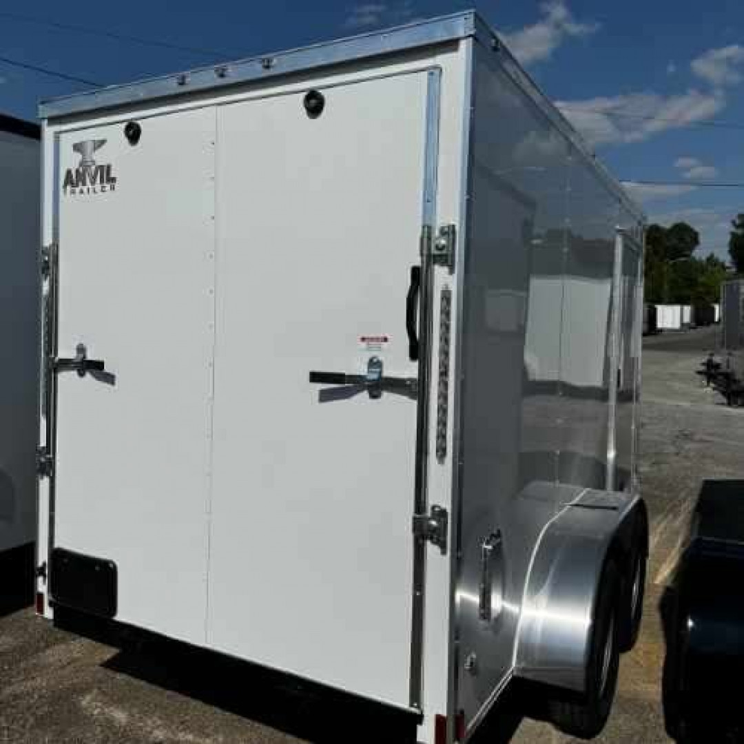 New 2025 Anvil 6x12TA Cargo / Enclosed Trailer WHITE