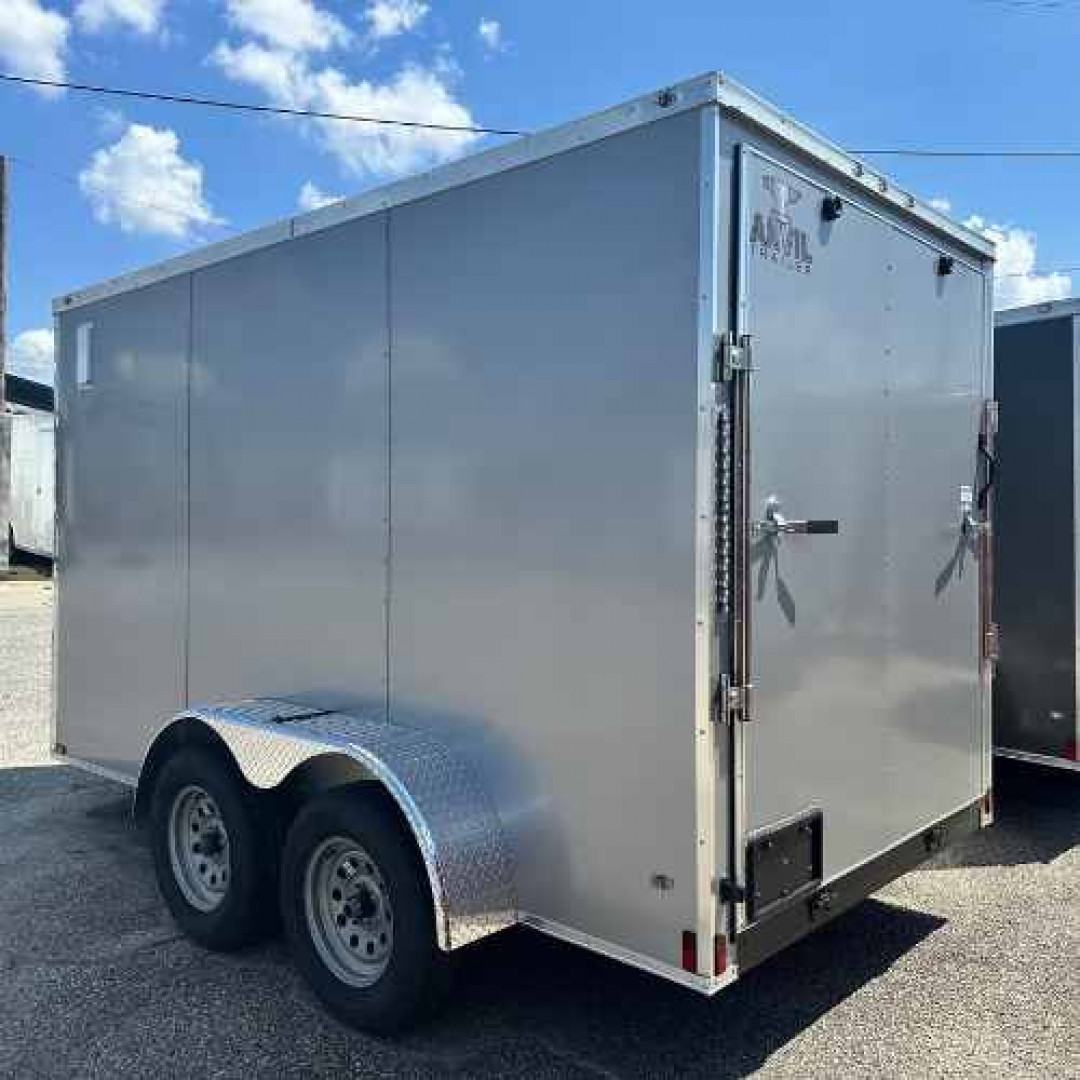 New 2025 Anvil 6x12TA Cargo / Enclosed Trailer SILVER FROST