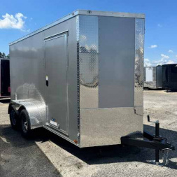 New 2025 Anvil 6x12TA Cargo / Enclosed Trailer SILVER FROST