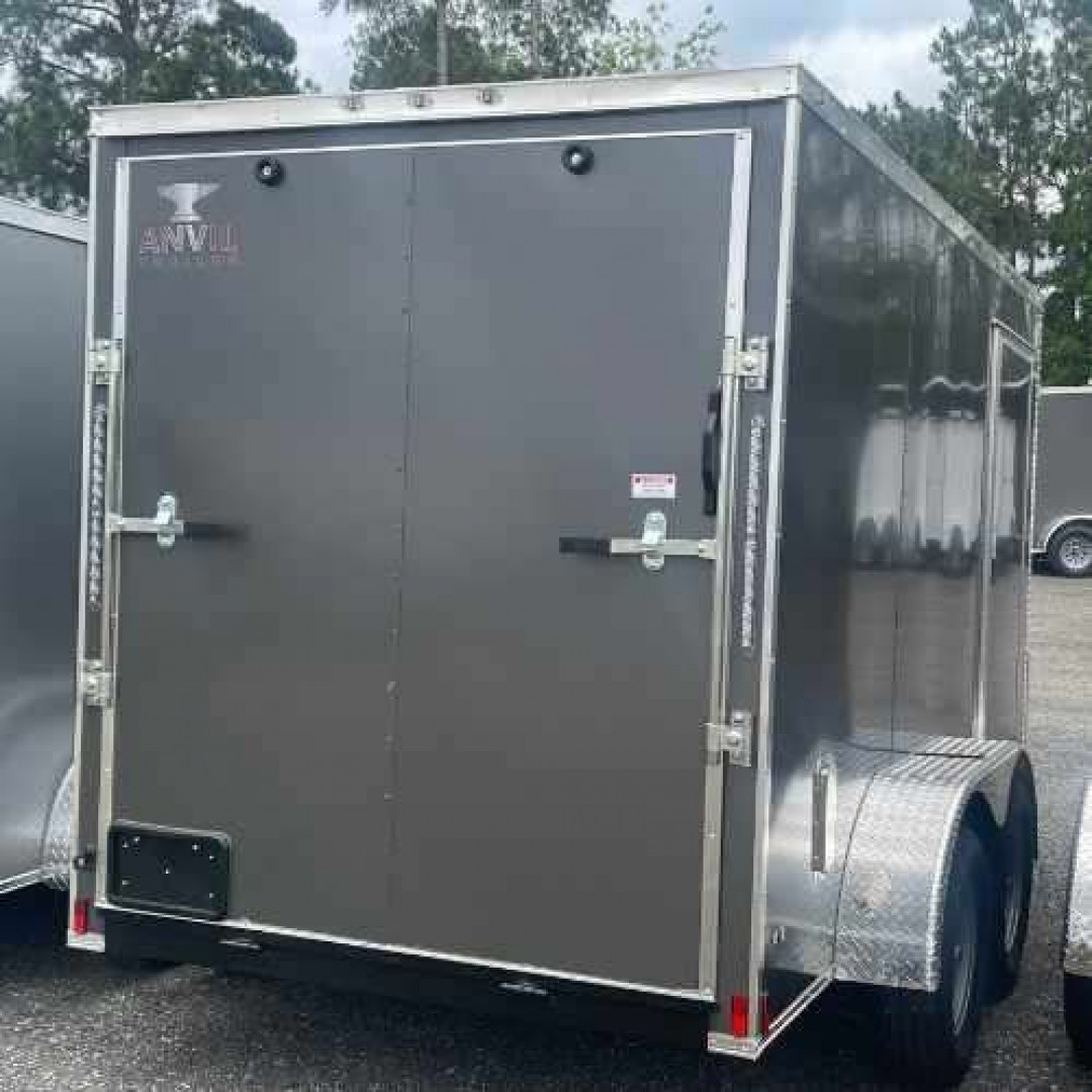 New 2025 Anvil 6x12TA Cargo / Enclosed Trailer CHARCOAL GREY