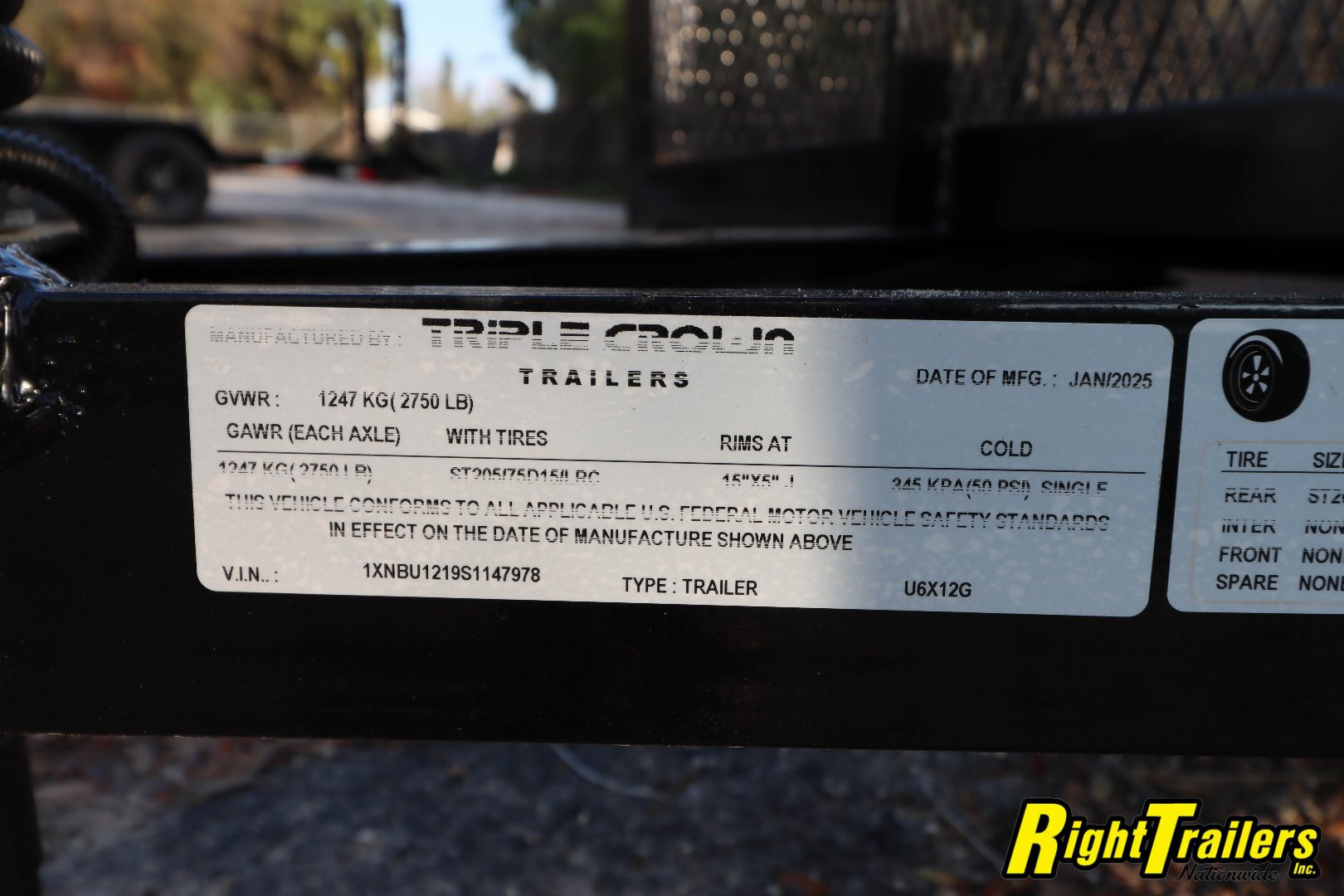 New 6X12 Triple Crown Utility Trailer