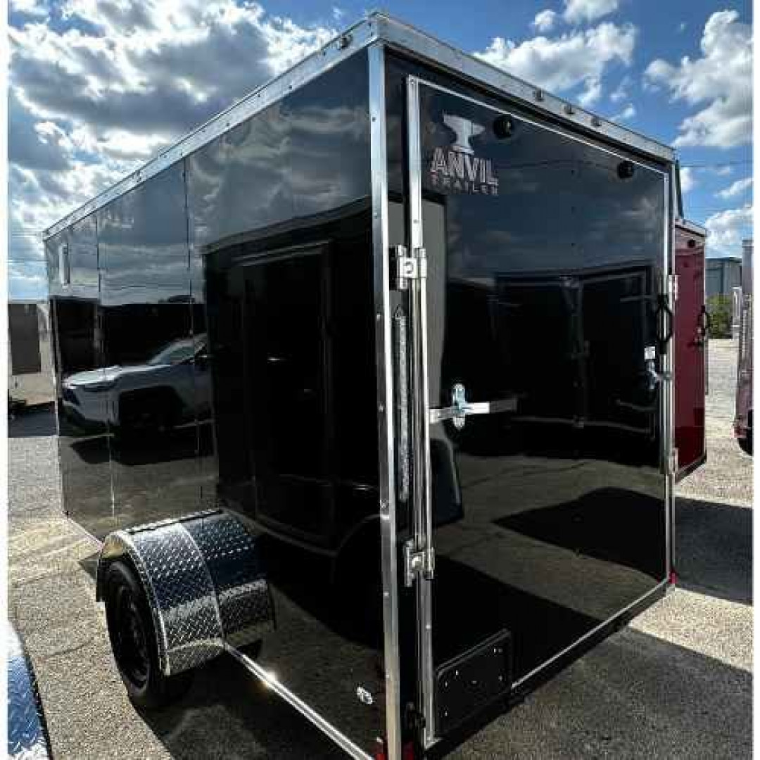 New 2025 Anvil 6x12SA Cargo / Enclosed Trailer BLACK