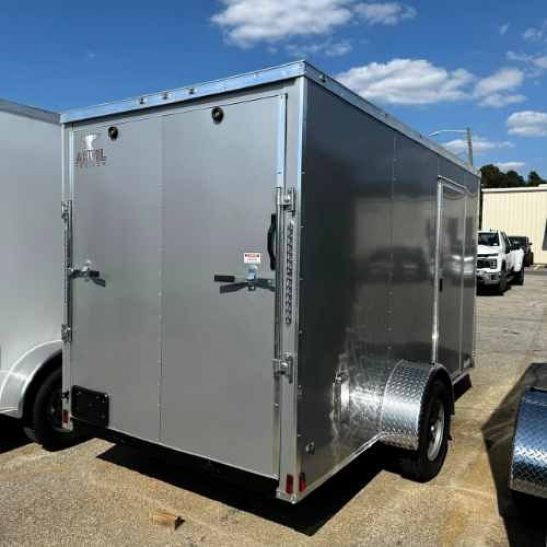 New 2025 Anvil 6x12SA Cargo / Enclosed Trailer SILVER FROST
