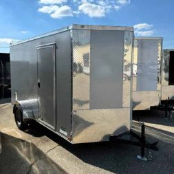 New 2025 Anvil 6x12SA Cargo / Enclosed Trailer SILVER FROST