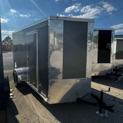 New 2025 Anvil 6x12SA Cargo / Enclosed Trailer CHARCOAL GREY