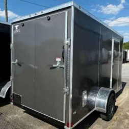 New 2025 Anvil 6x12SA Cargo / Enclosed Trailer CHARCOAL GREY