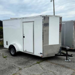 New 2025 Anvil 6x12SA Cargo / Enclosed Trailer WHITE