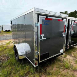 New 2025 Titanium Cargo 5x10SA Cargo / Enclosed Trailer CHARCOAL GREY