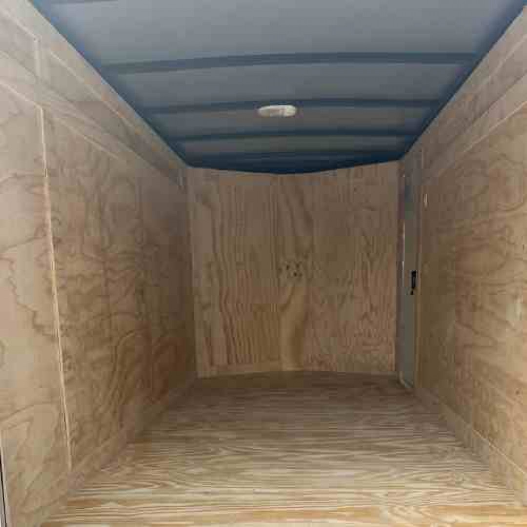 New 2025 Titanium Cargo 5x10SA Cargo / Enclosed Trailer WHITE