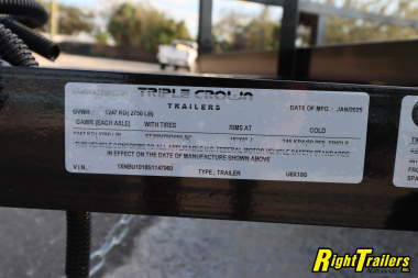 New 2025 6X10 Triple Crown Utility Trailer