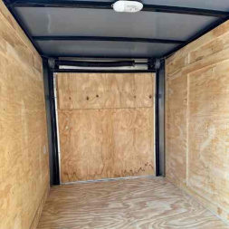 New 2025 Titanium Cargo 5x8SA Cargo / Enclosed Trailer BLACK