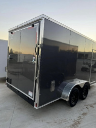 New 2025 Titanium Cargo 7x16TA Cargo / Enclosed Trailer CHARCOAL GREY