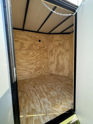 New 2025 Titanium 7x16TA 7' POLYCOR BLACKOUT Cargo / Enclosed Trailer SILVER FROST BLACKOUT