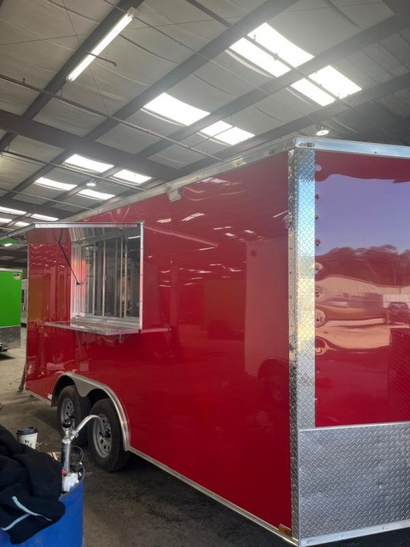 New 2025 QUALITY CARGO 8.5x16TA FOOD TRAILER CONCESSION BBQ Trailer