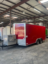 New 2025 QUALITY CARGO 8.5x16TA FOOD TRAILER CONCESSION BBQ Trailer