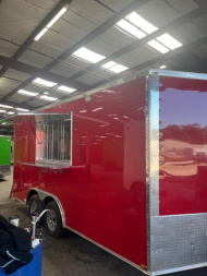 New 2025 QUALITY CARGO 8.5x16TA FOOD TRAILER CONCESSION BBQ Trailer