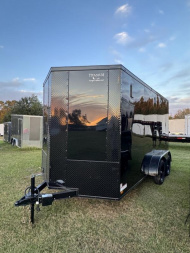 New 2025 Titanium 7x14TA .080 Polycor Blackout Cargo / Enclosed Trailer
