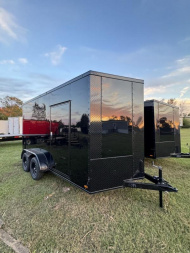 New 2025 Titanium 7x14TA .080 Polycor Blackout Cargo / Enclosed Trailer