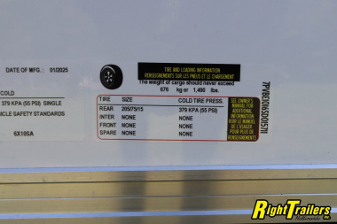 New 2025 6X10 NationCraft CARGO TRAILER