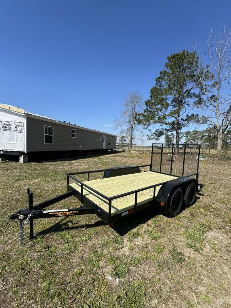 New 2025 Mid-South Trailers MFG 6x12TA Utility Trailer Tube Frame Utility Trailer