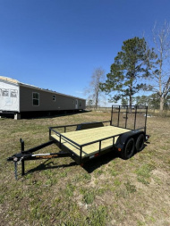 New 2025 Mid-South Trailers MFG 6x12TA Utility Trailer Tube Frame Utility Trailer