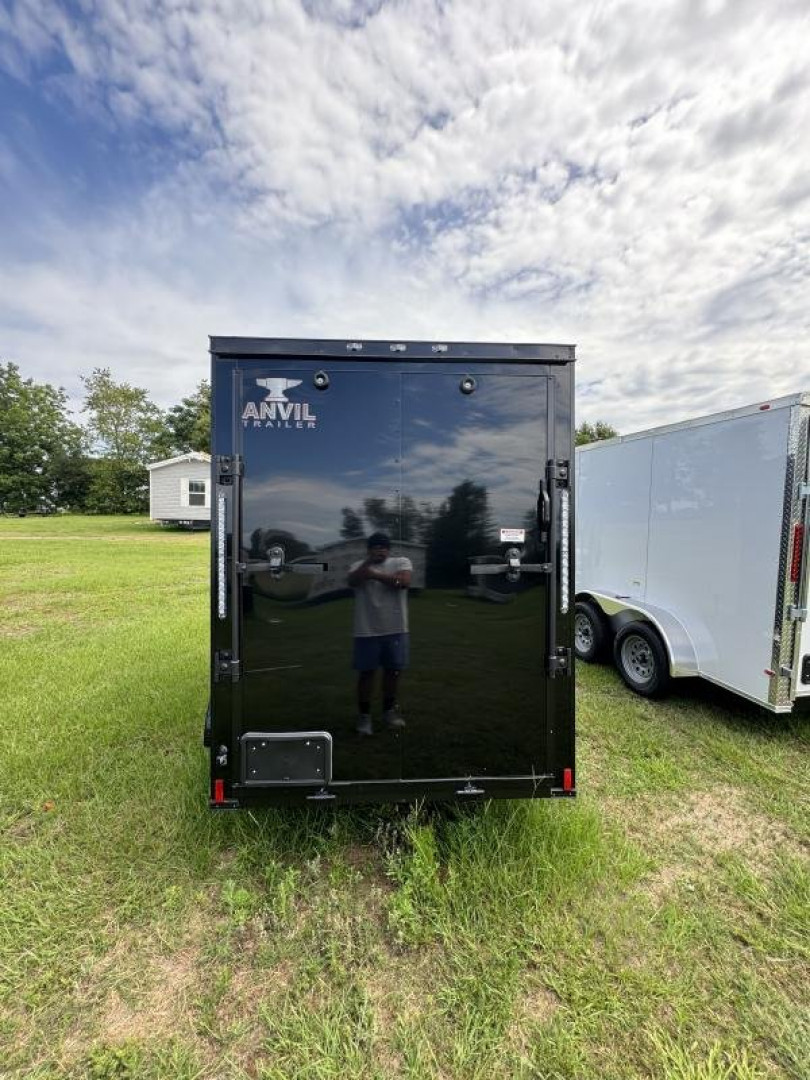 New 2025 ANVIL 5x8SA BLACKOUT POLYCOR 6' TALL Cargo / Enclosed Trailer