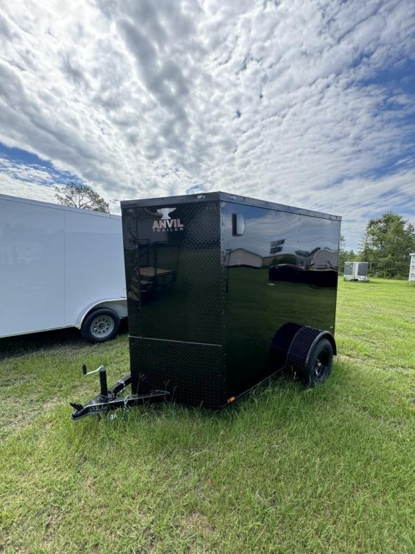 New 2025 ANVIL 5x8SA BLACKOUT POLYCOR 6' TALL Cargo / Enclosed Trailer