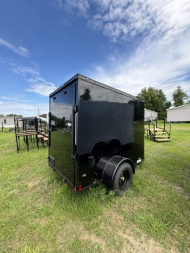 New 2025 ANVIL 5x8SA BLACKOUT POLYCOR 6' TALL Cargo / Enclosed Trailer