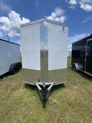 New 2026 NationCraft Trailers 6x12SA ALUMINUM FRAME / PolyCor / SCREWLESS / 7' int height Cargo / Enclosed Trailer