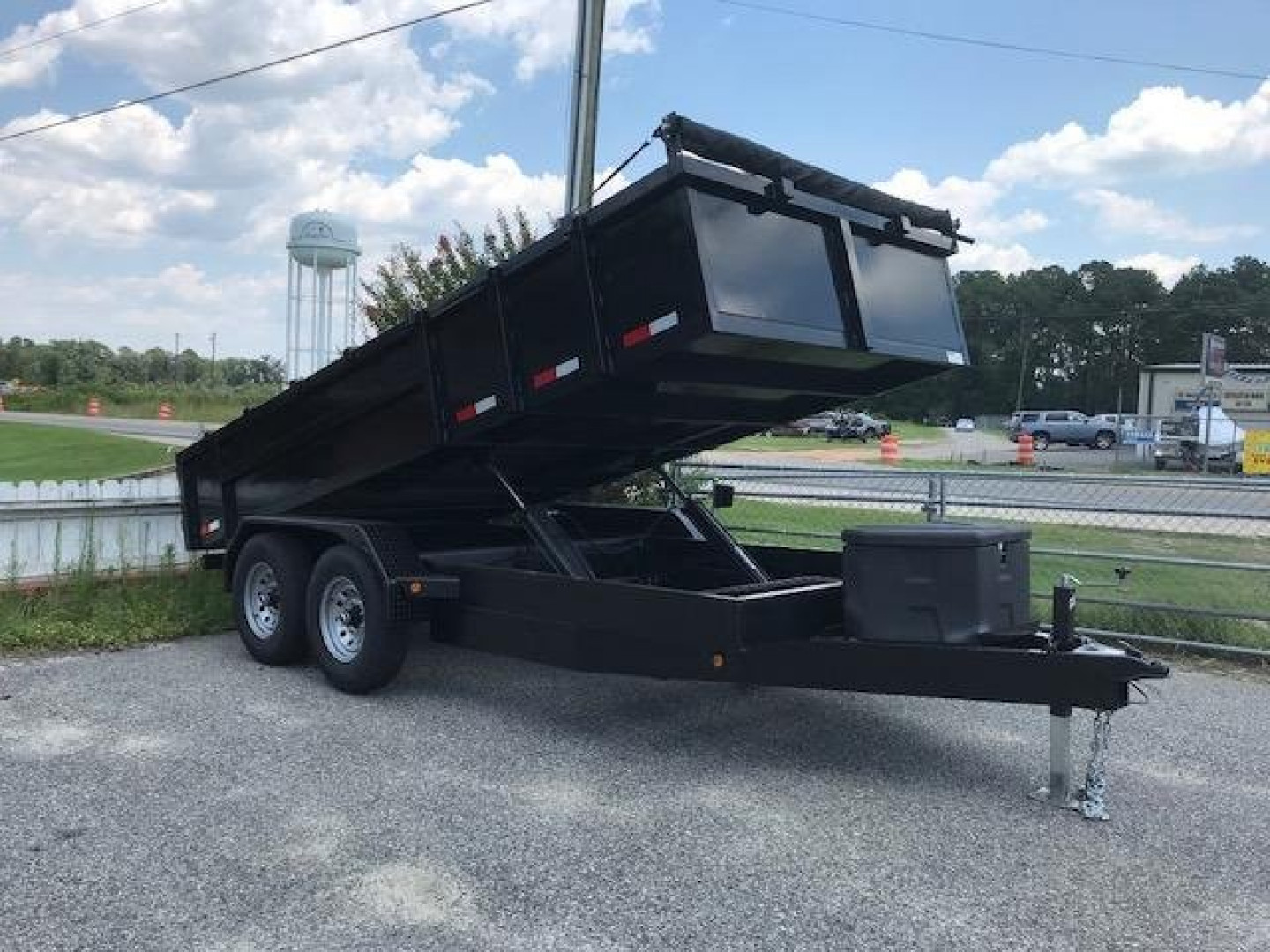 New 2025 Mid-South Trailers MFG 7x16 TA DUMP TRAILER Dumper / Mini Dumper