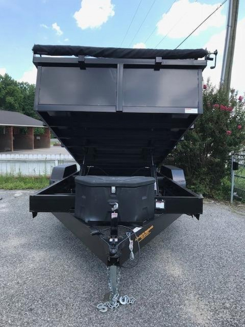 New 2025 Mid-South Trailers MFG 7x16 TA DUMP TRAILER Dumper / Mini Dumper